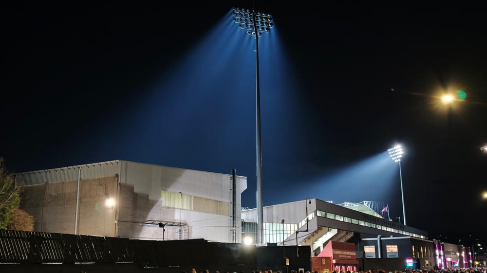 Turf Moor floodlights